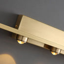 Gold iron art mirror wall sconce five spotlight bathroom light