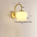Gold iron led wall sconce with pull chain for hallway