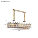 Gold Island Light 12-Bulb Crystal