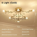 Gold leaf decorbites crystal ceiling chandelier living room light