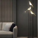 Gold led bird desk lamp for bedroom and living room