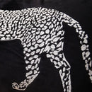 Gold leopard embroidered pillow cover set living room decor
