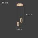 Gold lustre oval acrylic chandelier dining room pendant light
