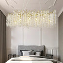 Gold money tree branch crystal chandelier for living room
