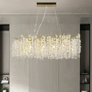 Gold money tree branch crystal chandelier for living room