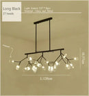 Gold nordic firefly led chandelier dining room glass pendant light
