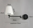Gold pleated decorbites adjustable led wall lamp bedroom reading light