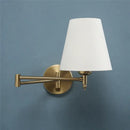 Gold pleated decorbites adjustable led wall lamp bedroom reading light