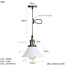Gold retro edison fluted petal pendant lights for dining room