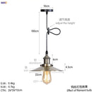 Gold retro edison fluted petal pendant lights for dining room