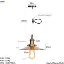 Gold retro edison fluted petal pendant lights for dining room