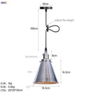 Gold retro edison fluted petal pendant lights for dining room