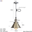 Gold retro edison fluted petal pendant lights for dining room