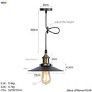 Gold retro edison fluted petal pendant lights for dining room