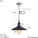 Gold retro edison fluted petal pendant lights for dining room