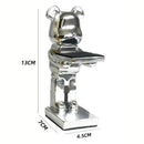 Gold & silver bear statue watch rack bedroom storage stand