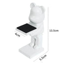 Gold & silver bear statue watch rack bedroom storage stand