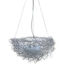 Gold & silver bird’s nest pendant lights for dining room