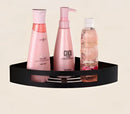 Gold stainless steel two tier corner shelf bathroom shower caddy