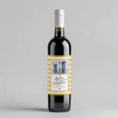 Gold Stripes Wine Label