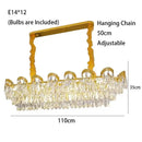 Gold sunflower crystal ceiling chandelier living room led light