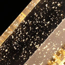 Gold textured bubble glass led wall lamp bedroom sconce