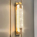 Gold textured bubble glass led wall lamp bedroom sconce