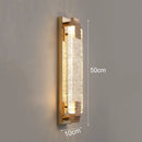 Gold textured bubble glass led wall lamp bedroom sconce