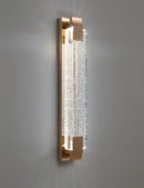 Gold textured bubble glass led wall lamp bedroom sconce