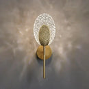 Gold textured glass led wall lamp bedroom indoor lighting