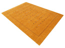 Gold Tribal Center Medallion Hand Loomed Wool Area Rug