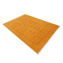 Gold Tribal Center Medallion Hand Loomed Wool Area Rug