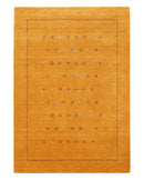 Gold Tribal Center Medallion Hand Loomed Wool Area Rug