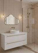 Cloud Mirror - Antique Brass Wall Mirror