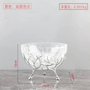 Golden antler glass fruit plate dining room centerpiece bowl