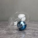 Golden ball glass vase blue and gold living room hydroponic decor