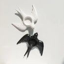 Golden bird ceramic candle holder tray wedding dining room decor