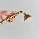Golden bird freestanding bathtub faucet with crystal handles bathroom