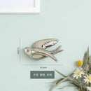 Golden bird swallow sculpture gold & silver wall decor living room