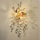 Golden branch crystal chandelier for living room and bedroom