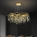 Golden branch crystal chandelier for living room and bedroom