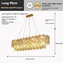 Golden branch crystal chandelier for living room