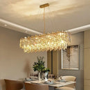 Golden branch crystal chandelier for living room