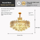 Golden branch crystal chandelier for living room