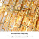 Golden branch crystal chandelier for living room