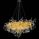 Golden branch crystal chandelier – living room luxury lighting