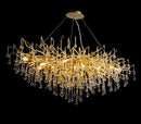 Golden branch crystal chandelier – living room luxury lighting