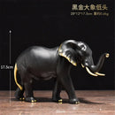 Golden brass elephant resin sculpture living room decor