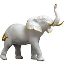 Golden brass elephant resin sculpture living room decor