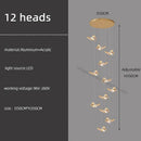 Golden butterfly pendant light butterfly chandelier staircase living room
